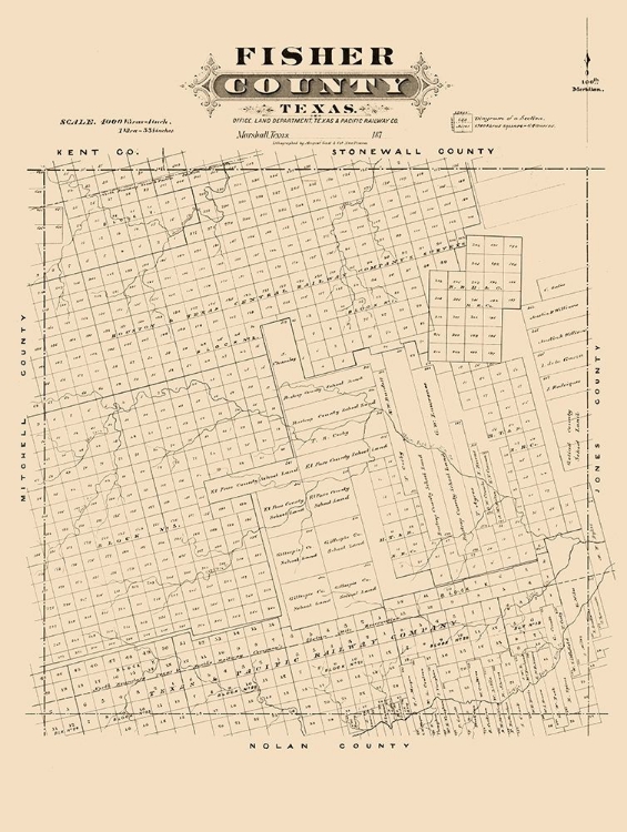 Picture of FISHER COUNTY TEXAS - GAST 1870 