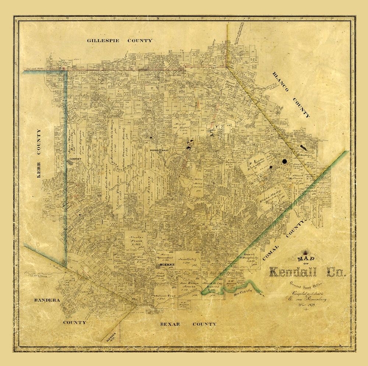 Picture of KENDALL COUNTY TEXAS - ROSENBERG 1879 