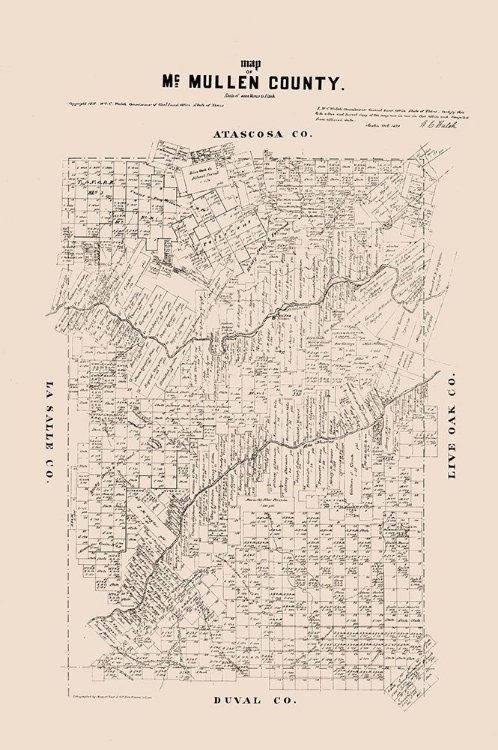 Picture of MCMULLEN COUNTY TEXAS - WALSH 1879 