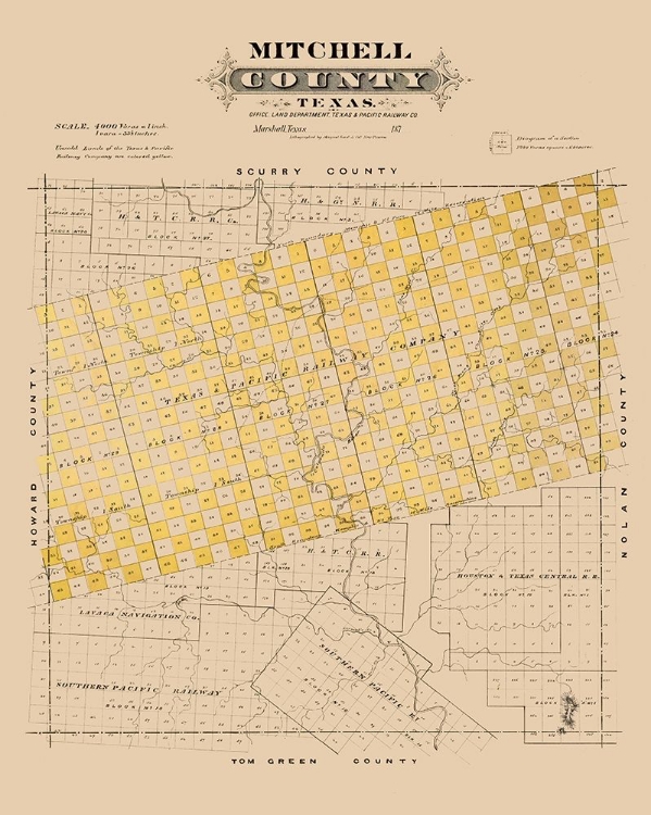 Picture of MITCHELL COUNTY TEXAS - GAST 1870 