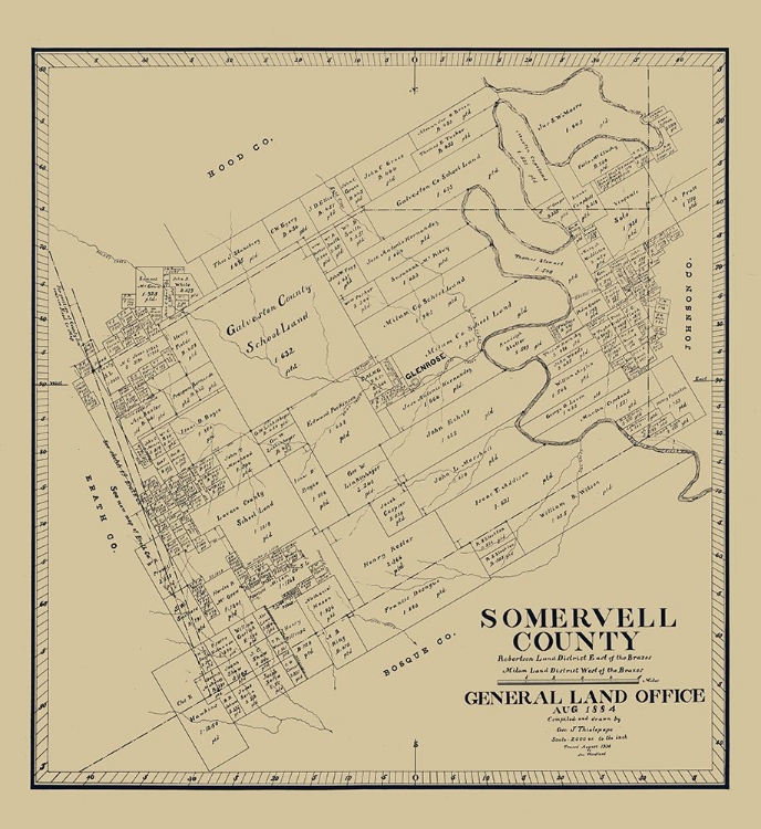 Picture of SOMERVELL COUNTY TEXAS - THEILEPAPE 1884 