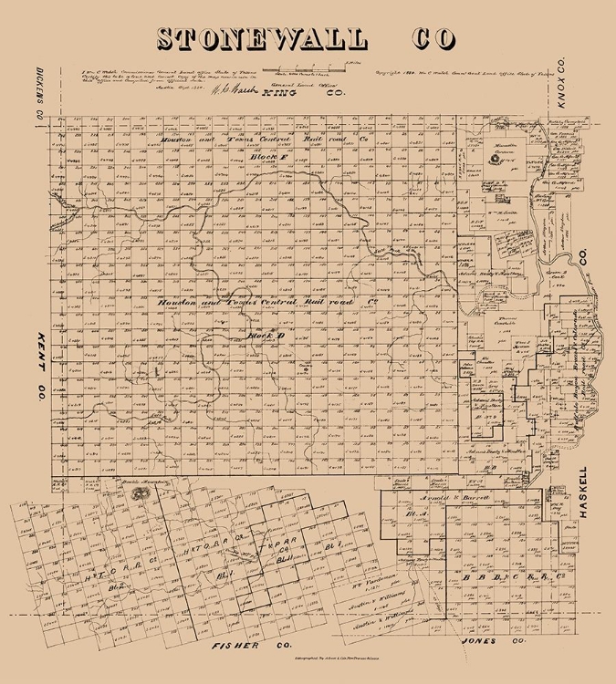 Picture of STONEWALL COUNTY TEXAS - WALSH 1880 