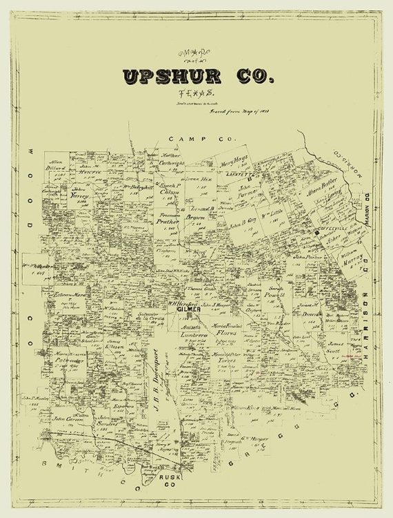 Picture of UPSHUR COUNTY TEXAS -1873