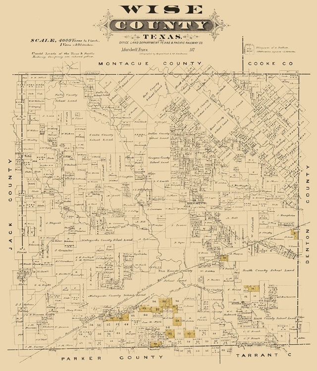 Picture of WISE COUNTY TEXAS - GAST 1870 