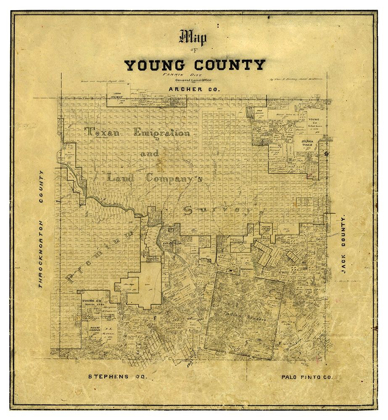 Picture of YOUNG COUNTY TEXAS - FINERNEY 1880 