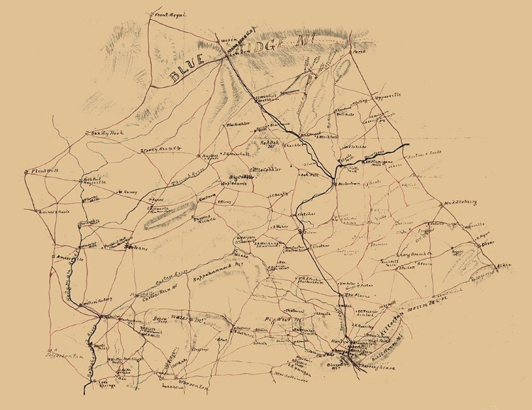 Picture of FAUQUIER COUNTY VIRGINIA - 1860