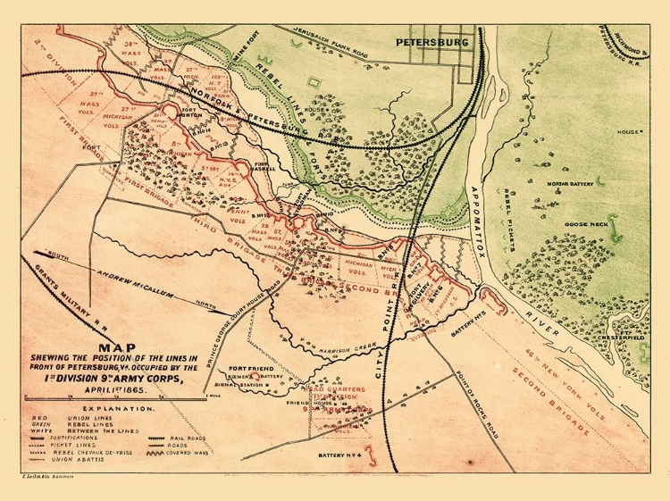 Picture of PETERSBURG VIRGINIA - 1866