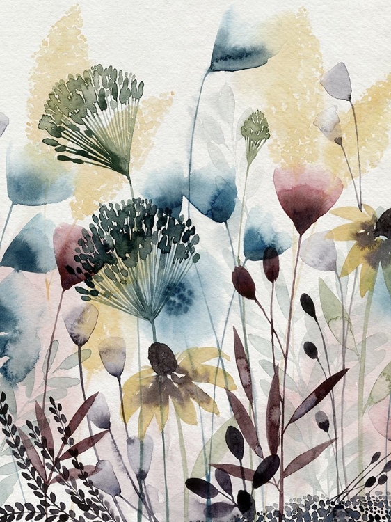 Picture of WATERCOLOR WILDFLOWER I