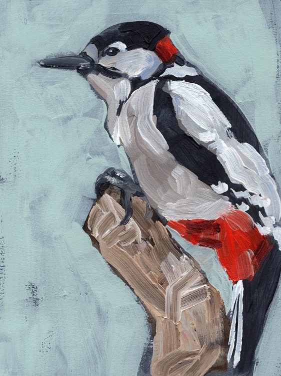 Picture of WOODPECKER PAINTSTROKES I