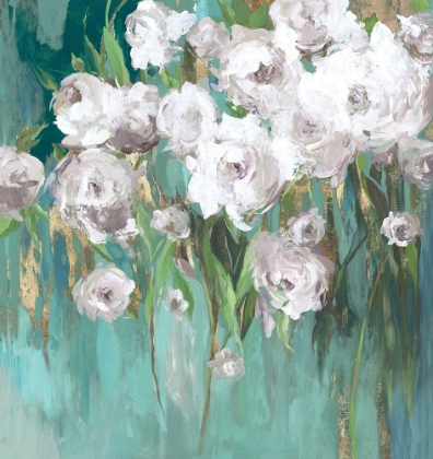 Picture of ROSES ON TEAL III