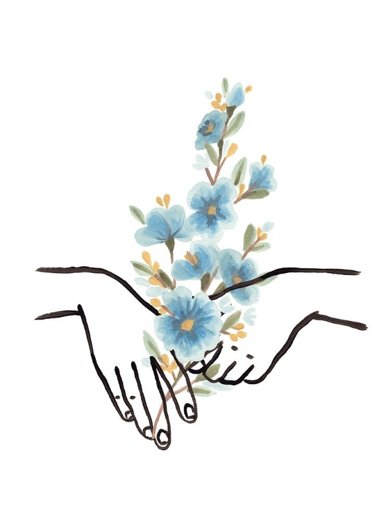 Picture of HANDS AND FLOWERS IV