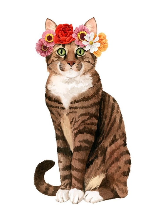 Picture of FLOWER CROWN CATS II