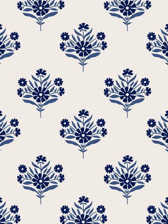 Picture of INDIGO BLOOM PATTERN I