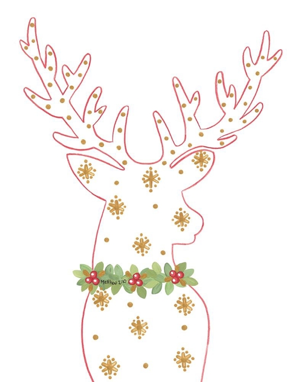 Picture of DECK THE HALLS REINDEER