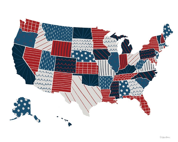 Picture of PATCHWORK USA MAP