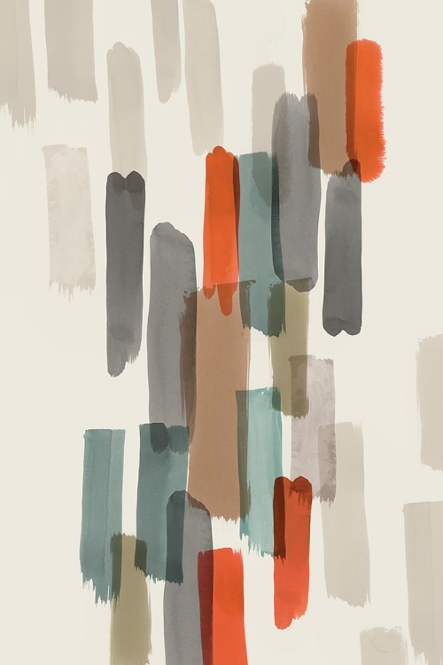 Picture of COLOURFUL BRUSH STROKES I 