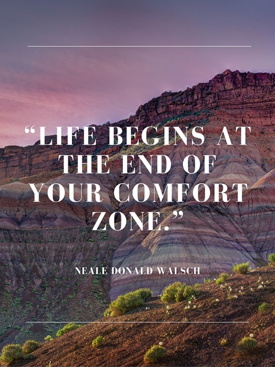 Picture of NEALE DONALD WALSCH QUOTE: COMFORT ZONE