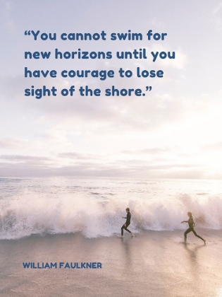 Picture of WILLIAM FAULKNER QUOTE: NEW HORIZONS