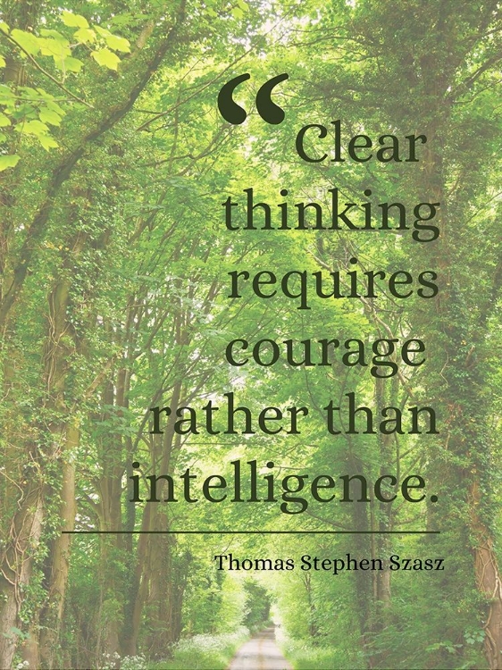 Picture of THOMAS STEPHEN SZASZ QUOTE: CLEAR THINKING