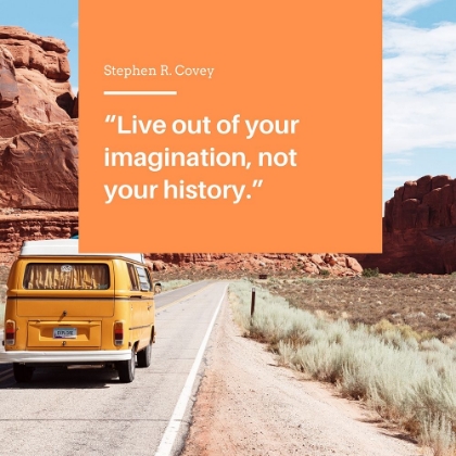 Picture of STEPHEN R. COVEY QUOTE: IMAGINATION