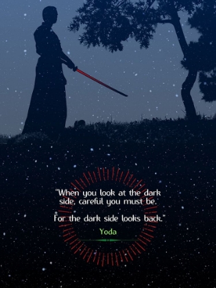 Picture of YODA QUOTE: CAREFUL YOU MUST BE