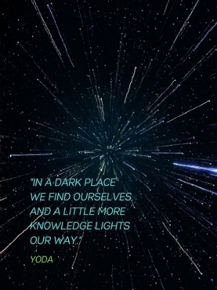 Picture of YODA QUOTE: KNOWLEDGE LIGHTS OUR WAY