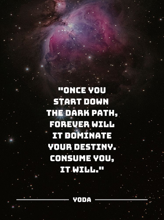 Picture of YODA QUOTE: THE DARK PATH