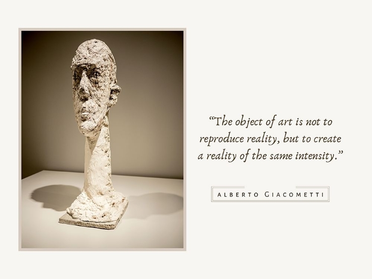 Picture of ALBERTO GIACOMETTI QUOTE: REALITY