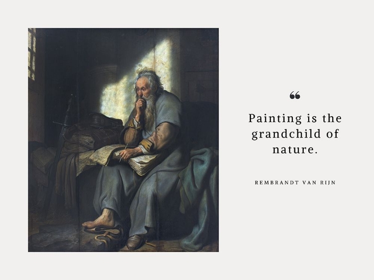 Picture of REMBRANDT VAN RIJN QUOTE: RELATED TO GOD