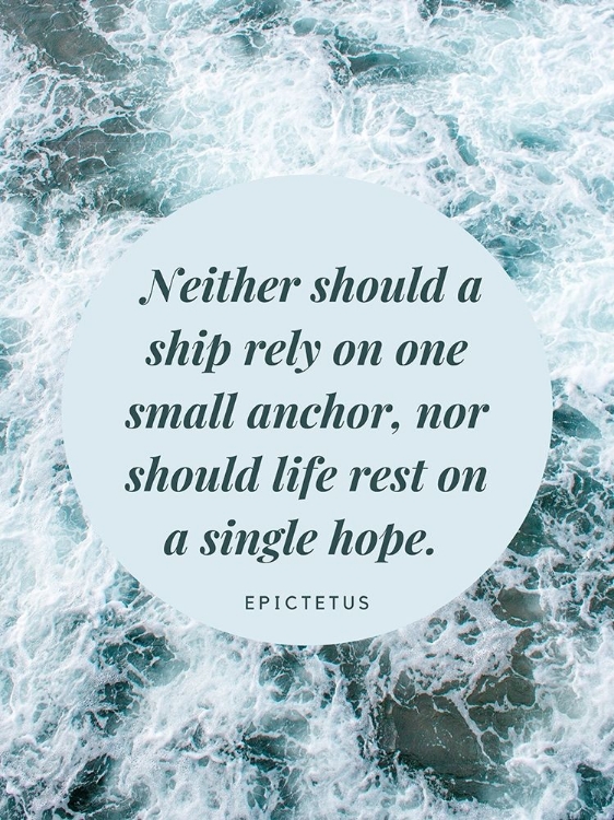 Picture of EPICTETUS QUOTE: SINGLE HOPE