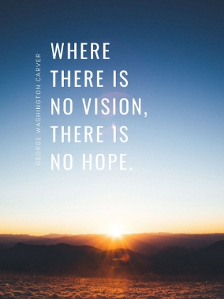 Picture of GEORGE WASHINGTON CARVER QUOTE: THERE IS NO VISION