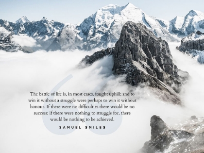 Picture of SAMUEL SMILES QUOTE: THE BATTLE OF LIFE