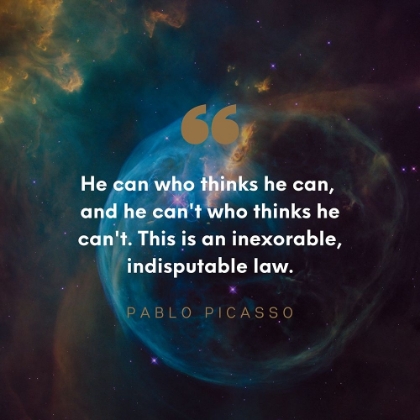 Picture of PABLO PICASSO QUOTE: INDISPUTABLE LAW