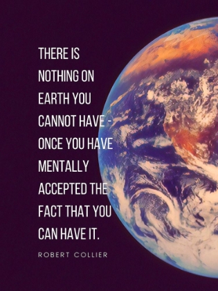 Picture of ROBERT COLLIER QUOTE: NOTHING ON EARTH