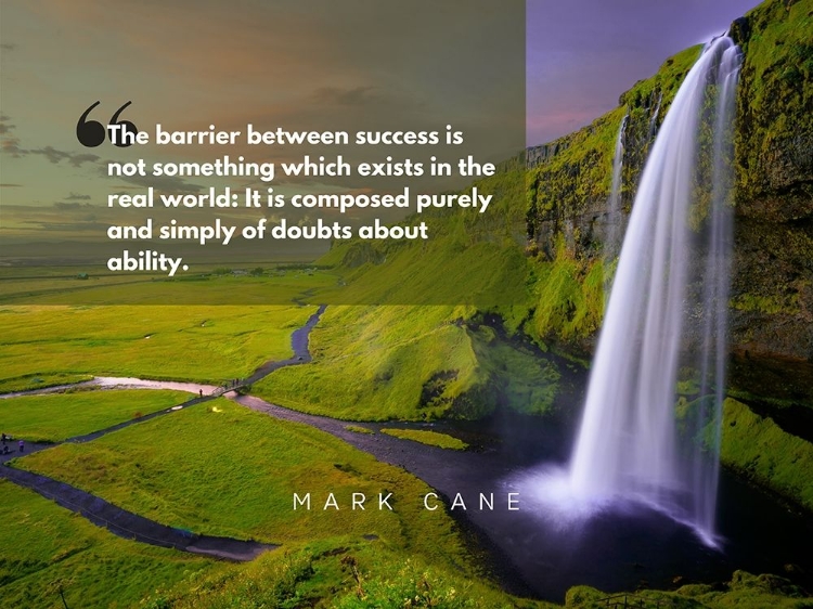 Picture of MARK CANE QUOTE: BARRIER BETWEEN