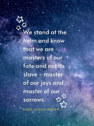 Picture of HANS-ULRICH RIEKER QUOTE: WE STAND