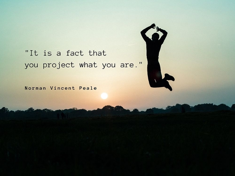 Picture of NORMAN VINCENT PEALE QUOTE: WHAT YOU ARE