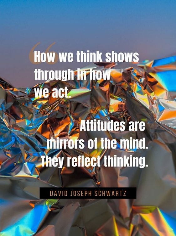 Picture of DAVID JOSEPH SCHWARTZ QUOTE: HOW WE THINK