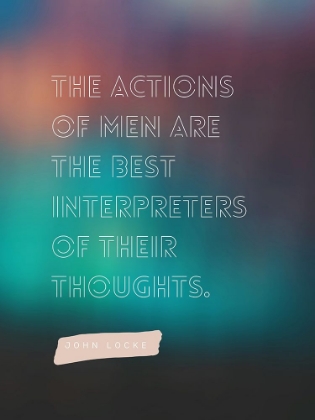 Picture of JOHN LOCKE QUOTE: ACTIONS OF MEN