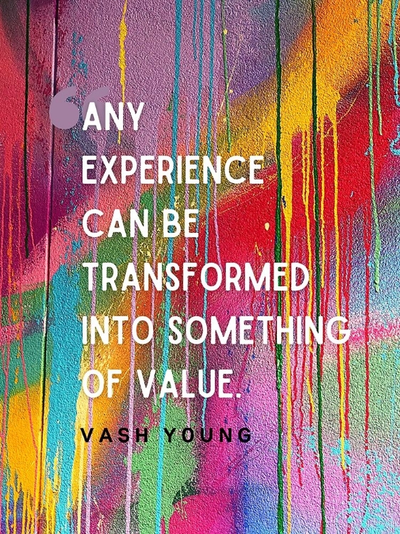 Picture of VASH YOUNG QUOTE: ANY EXPERIENCE