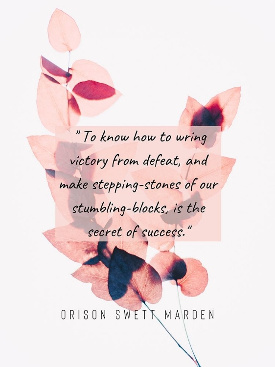 Picture of ORISON SWETT MARDEN QUOTE: VICTORY FROM DEFEAT