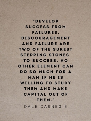 Picture of DALE CARNEGIE QUOTE: DEVELOP SUCCESS