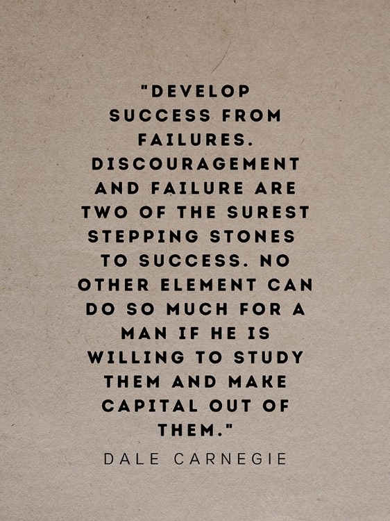 Picture of DALE CARNEGIE QUOTE: DEVELOP SUCCESS