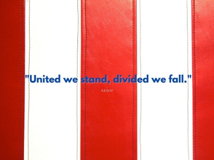 Picture of AESOP QUOTE: UNITED WE STAND