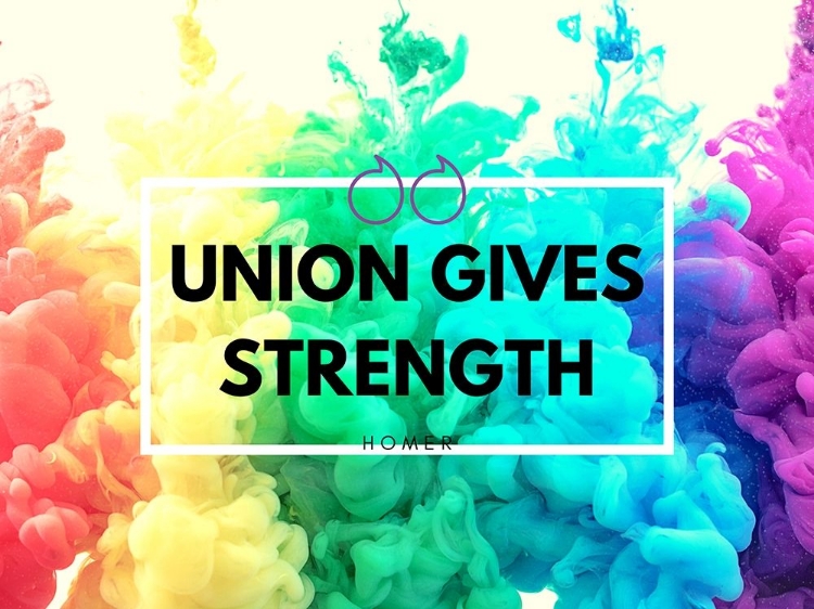 Picture of HOMER QUOTE: UNION GIVES STRENGTH