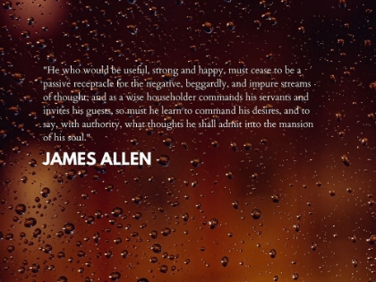 Picture of JAMES ALLEN QUOTE: STRONG AND HAPPY