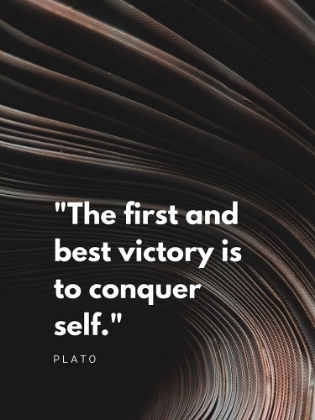 Picture of PLATO QUOTE: CONQUER SELF