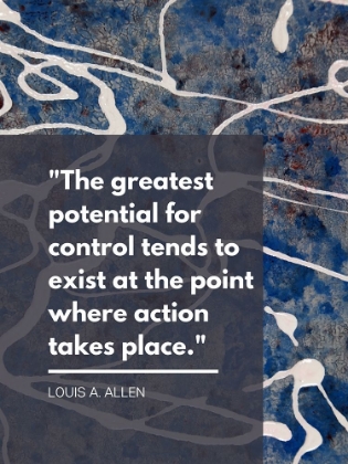 Picture of LOUIS A. ALLEN QUOTE: CONTROL