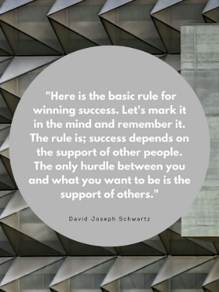 Picture of DAVID JOSEPH SCHWARTZ QUOTE: WINNING SUCCESS