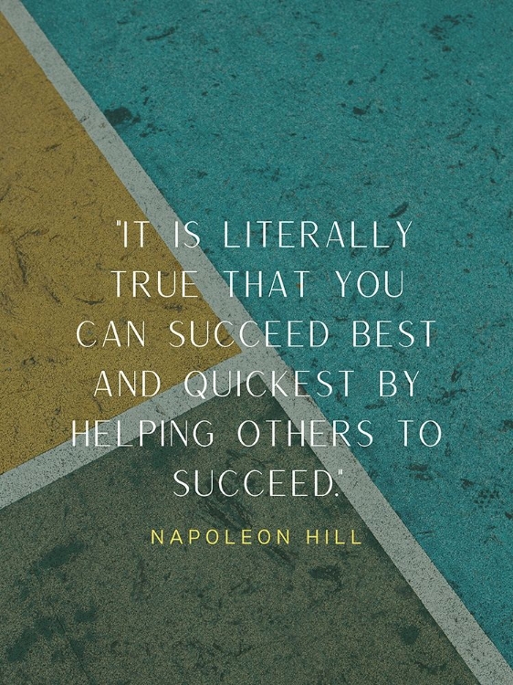 Picture of NAPOLEON HILL QUOTE: HELPING OTHERS